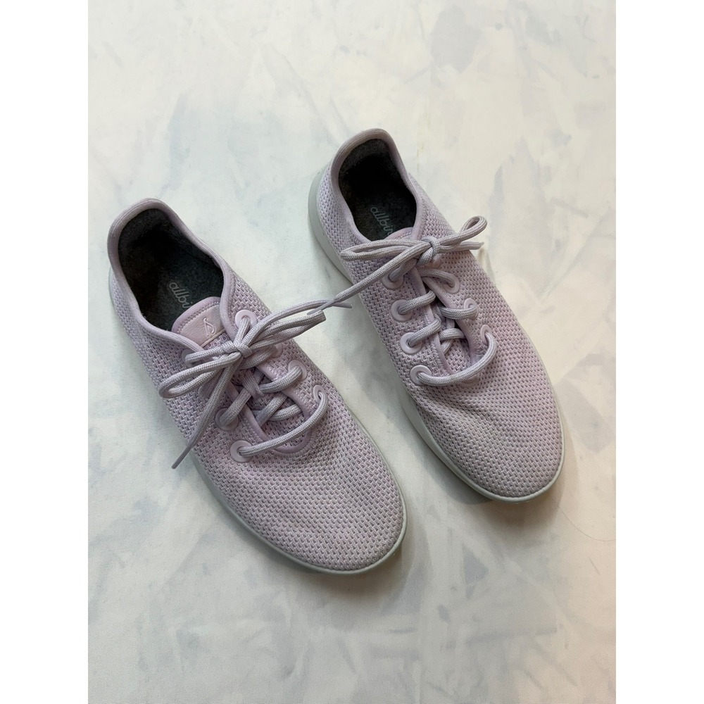 ALLBIRDS Womens 9 Tree Runner Knit Pink Purple Low Top Lace Up Sneakers Box 21